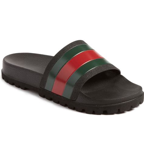 gucci logo pool slides|Gucci slides nordstrom.